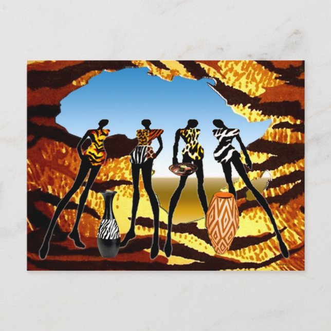 Cartão Postal Lar Africano Vindo (Frente)