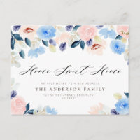LAR DOCE LAR azul floral pastel Nova Casa