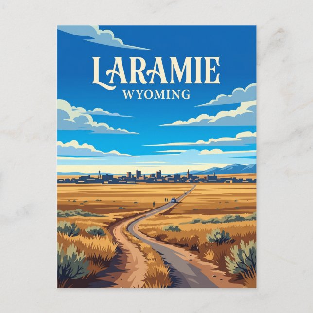 Cartão Postal Laramie EUA (Frente)