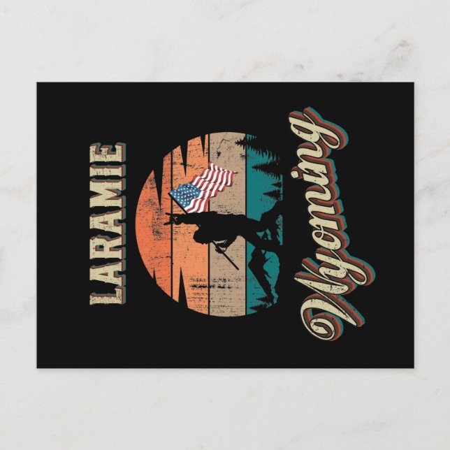 Cartão Postal Laramie Wyoming (Frente)