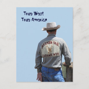 Cartão postal Laramie Wyoming Cowboy