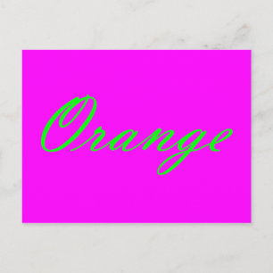 Cartão Postal Laranja