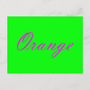 Cartão Postal Laranja