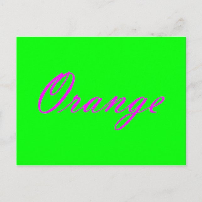 Cartão Postal Laranja (Frente)