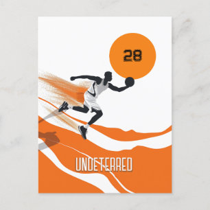 Cartão Postal Laranja Basquete