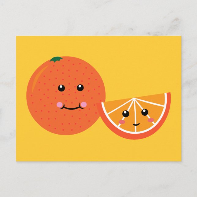 Cartão Postal Laranja-branca (Frente)