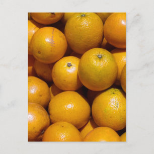 Cartão Postal Laranja fruta no mercado da Flórida