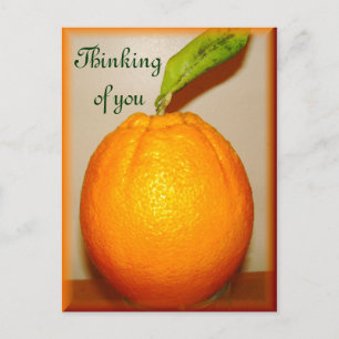 Cartão Postal Laranja Grande, Pensando em você_