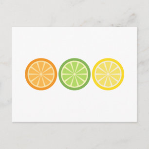 Cartão Postal Laranja-Limão-limão