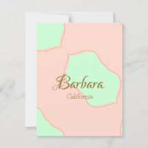 Laranja verde pastel boho adicionar nome lugar rús