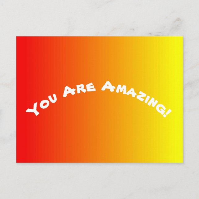 Cartão Postal Laranja Vermelho e Mânre Amarelo (Frente)