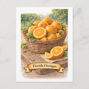 Cartão Postal Laranjas da Flórida (Série de Comida Americana)