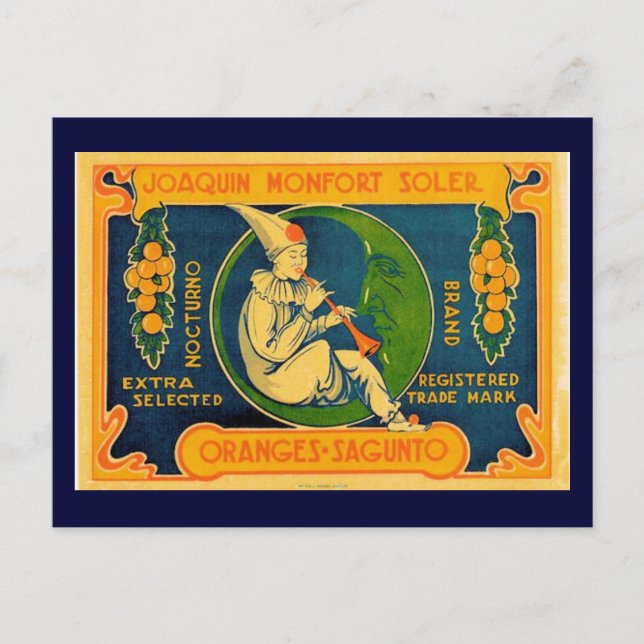 Cartão Postal Laranjas de Joaquin (Frente)