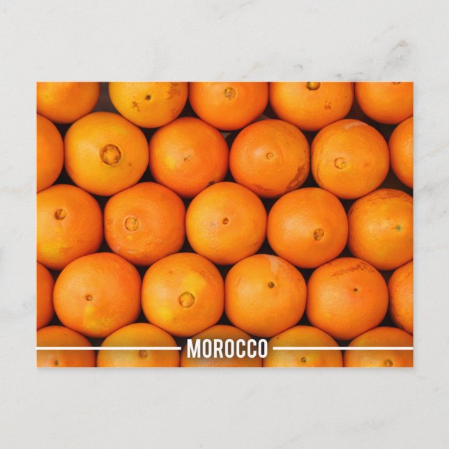 Cartão Postal Laranjas Stalls em Marraquexe Marrocos (Frente)