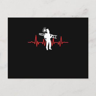 Cartão Postal Lareira Forno Varredura Chaminé Varrer Coração Ver