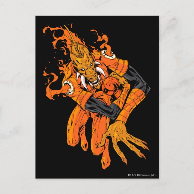 Cartão Postal Larfleeze - Agente Laranja 7 (Frente)