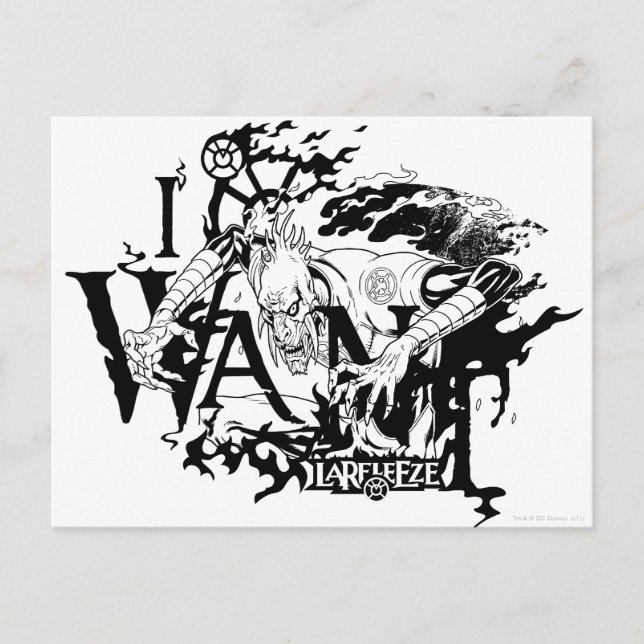 Cartão Postal Larfleeze - Agente Orange 13 (Frente)