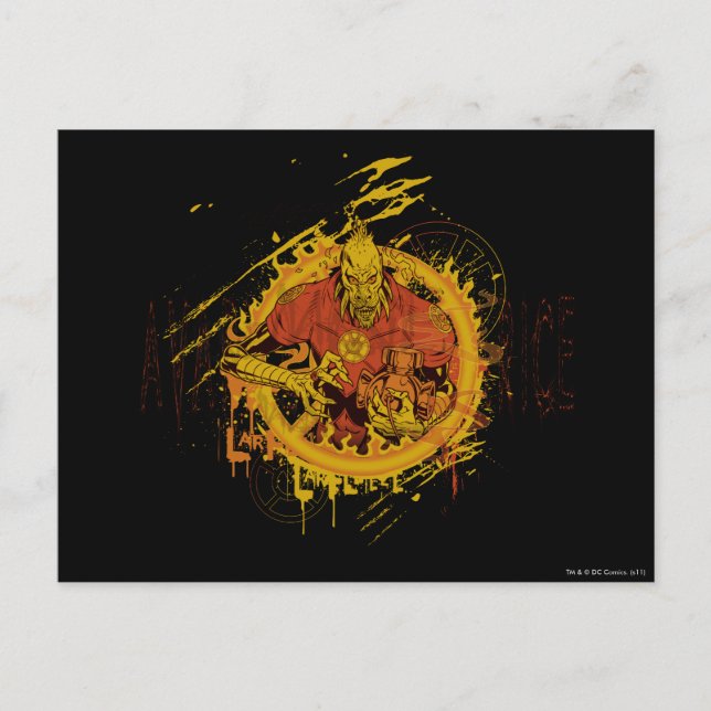 Cartão Postal Larfleeze - Agente Orange 14 (Frente)