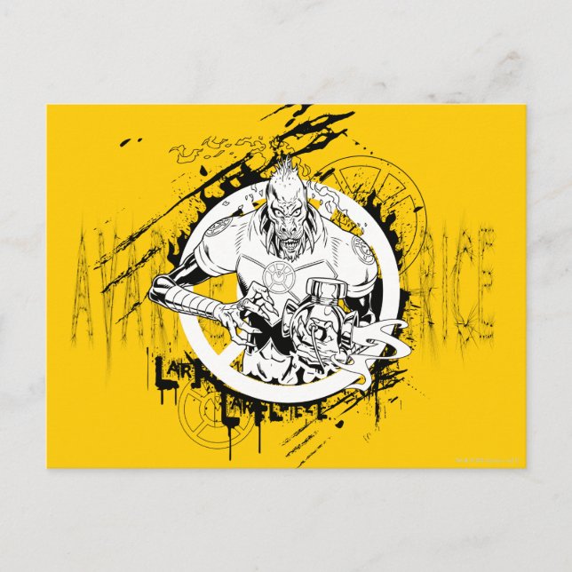 Cartão Postal Larfleeze - Agente Orange 15 (Frente)