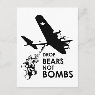 Cartão Postal Largas não bombas