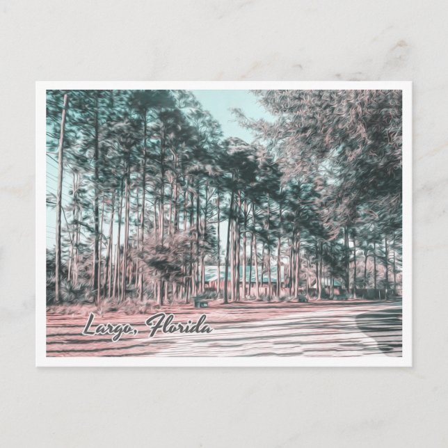 CARTÃO POSTAL LARGO FLORIDA - JARDINS BOTÂNICOS (Frente)