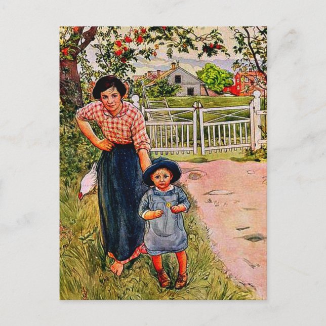 Cartão Postal Larsson - Diga um belo "Como você faz" ao seu tio (Frente)