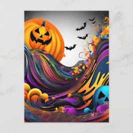 Cartão Postal L'art d'Halloween