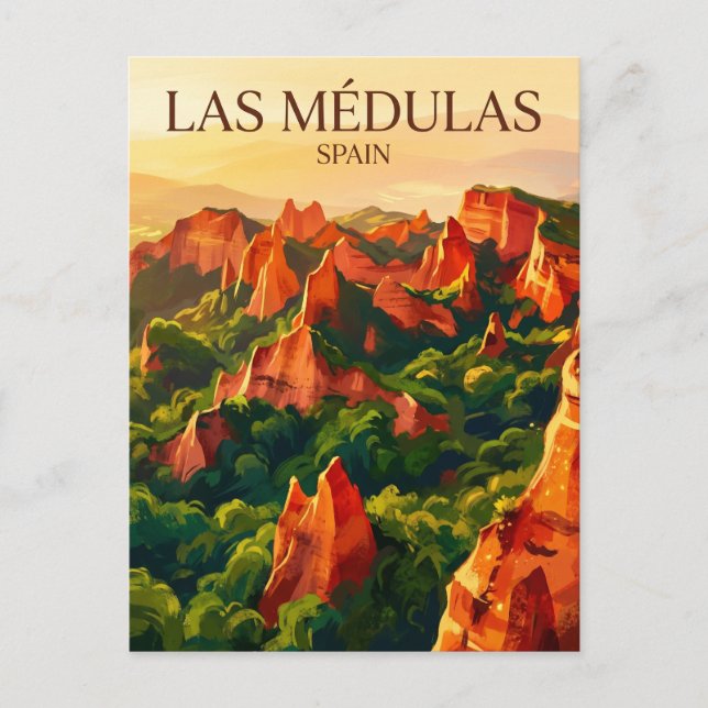 Cartão Postal Las Médulas Espanha (Frente)