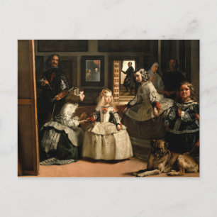 Cartão Postal Las Meninas, 1656 by Diego Velazquez