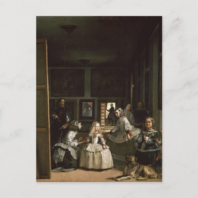 Cartão Postal Las Meninas por Diego Velazquez (Frente)
