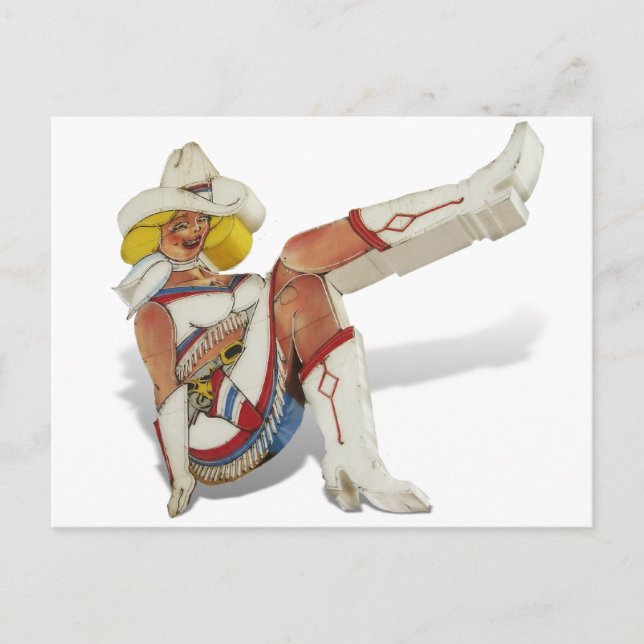 Cartão Postal Las Vegas, Fremont Street - Glitter Gultch Gal (Frente)