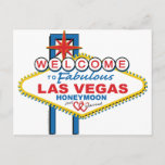 Cartão Postal Las Vegas Honeymoon<br><div class="desc">Design de Las Vegas Honeymoon</div>