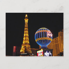 Cartão Postal Las Vegas Las Vegas Cidade Iluminada Noite Cassino