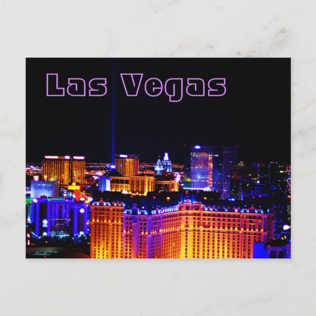 Cartão Postal Las Vegas - Luz no Céu (Frente)