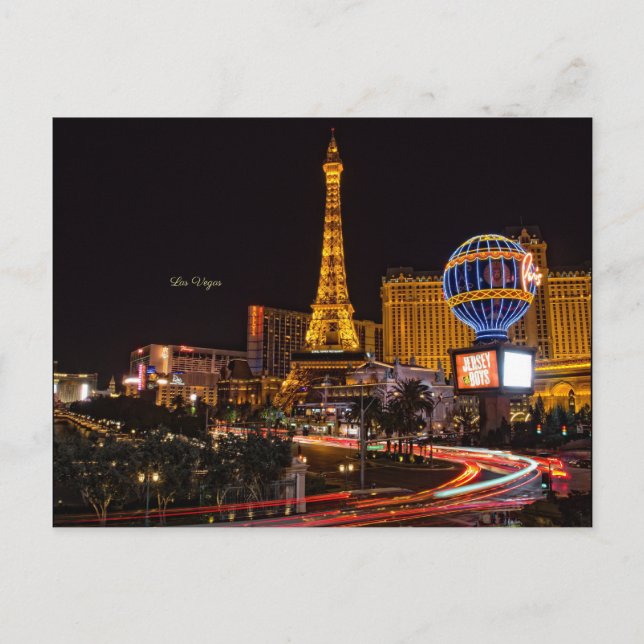 Cartão Postal Las Vegas, luzes neuronais de Nevada (Frente)