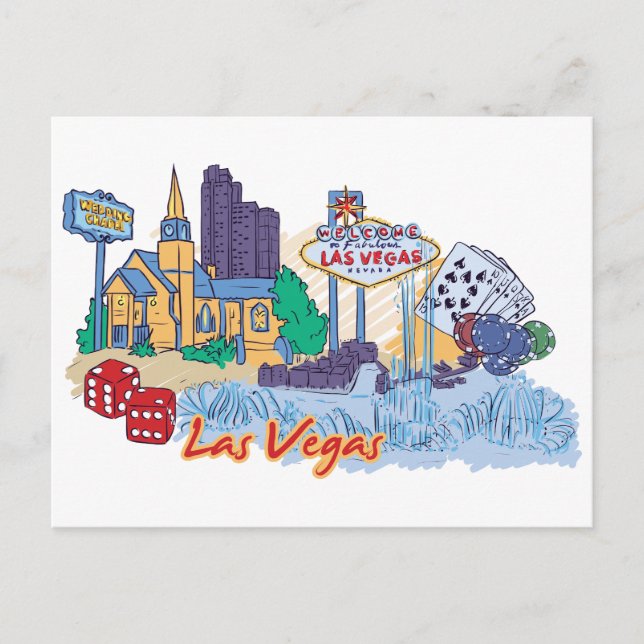 Cartão Postal Las Vegas, Nevada (Frente)