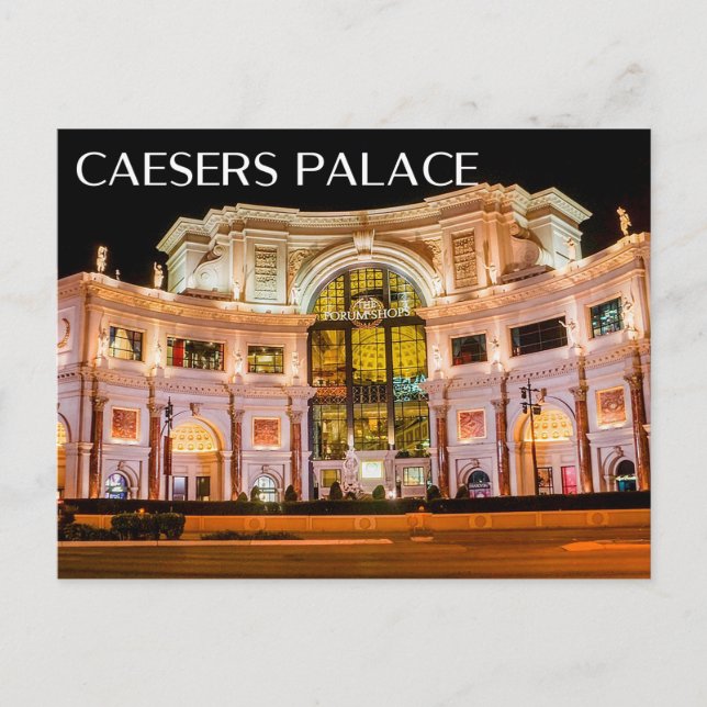 Cartão Postal Las Vegas, Nevada Caesars Palace Casino EUA (Frente)