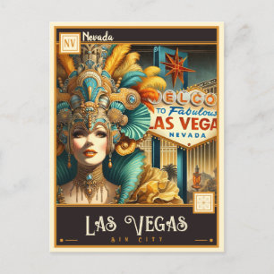 Cartão Postal Las Vegas, Nevada Vintage