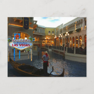 Cartão Postal Las Vegas Venetian Gondola