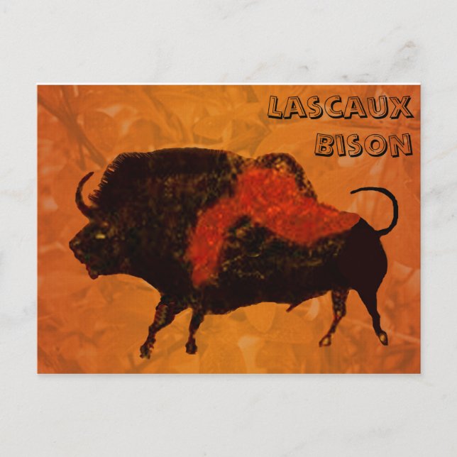 Cartão Postal Lascaux Bison (Frente)
