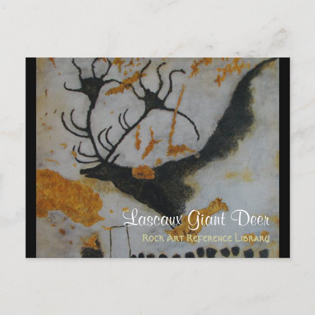 Cartão Postal Lascaux Giant Deer (Frente)