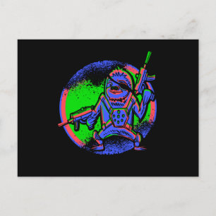 Cartão Postal Laser Tag Sloth