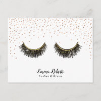 Lashes Makeup Artista Rosa Confetti Dourado