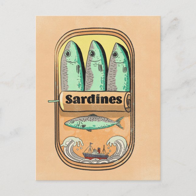 Cartão Postal Lata de Sardinha (Frente)