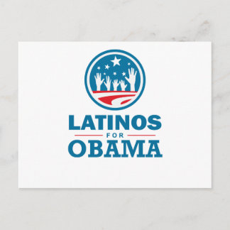 Cartão Postal Latinos para Obama