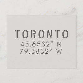 Cartão postal Latitude Toronto