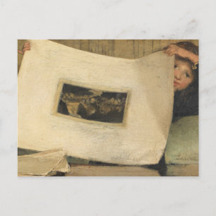 Cartão Postal Laura Theresa Alma-Tadema - Anna Leafing Through