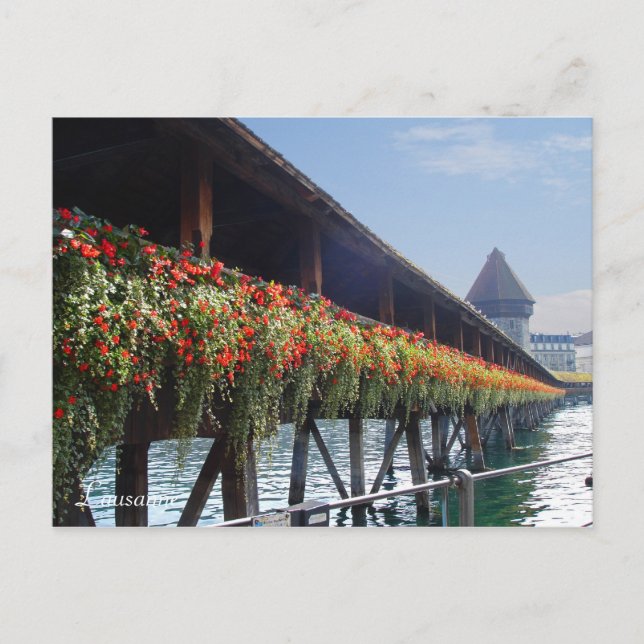 Cartão Postal Lausanne (Frente)