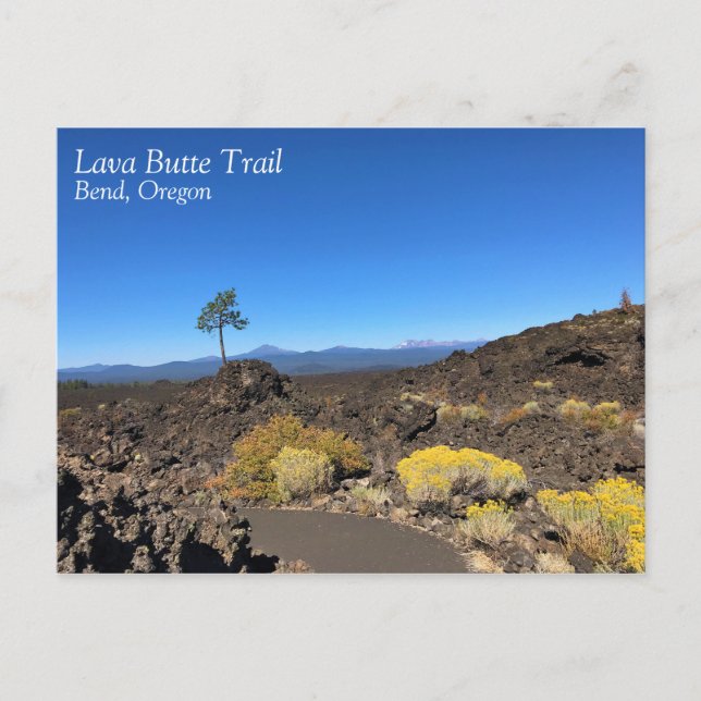 Cartão Postal Lava Butte Trail, Oregon (Frente)