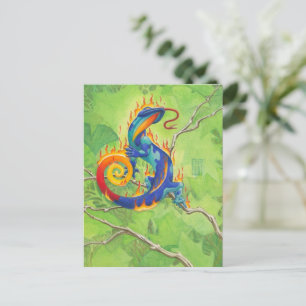 Cartão Postal Lava Salamander